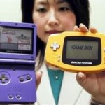 The Game Boy Advance and Game Boy Advance SP - as modelled by our lovely assistant